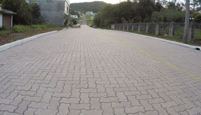 Pavimentação realizada no bairro Bom Fim na cidade de Feliz - RS