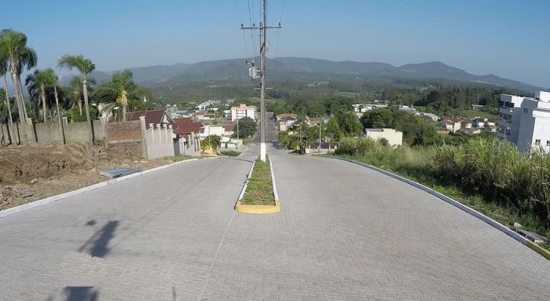 Obra realizada na avenida dos Canários na cidade de Bom Princípio - RS